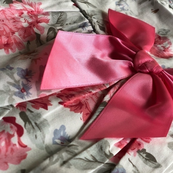 𝅺SMALL Dog or Cat Floral Summer Dress with Bow tie- NEW - Picture 4 of 10